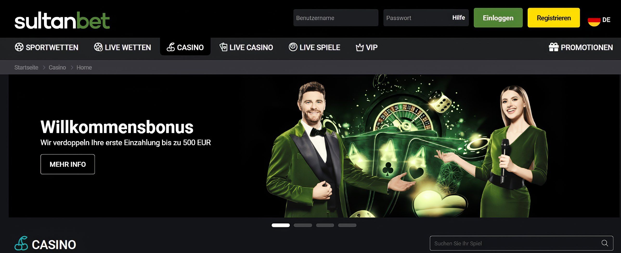 Sultanbet desktop screenshot 1